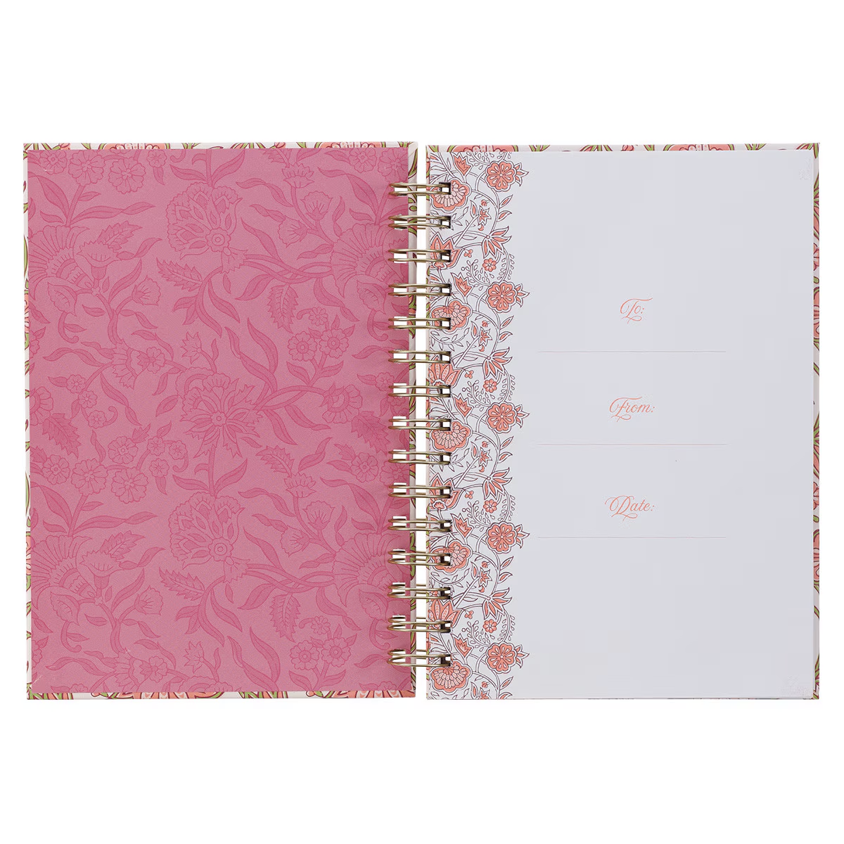 Be Still and Know Pink Spring Spiral Journal