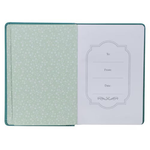Be Still & Know Teal Faux Leather Classic Journal - Psalm 46:10
