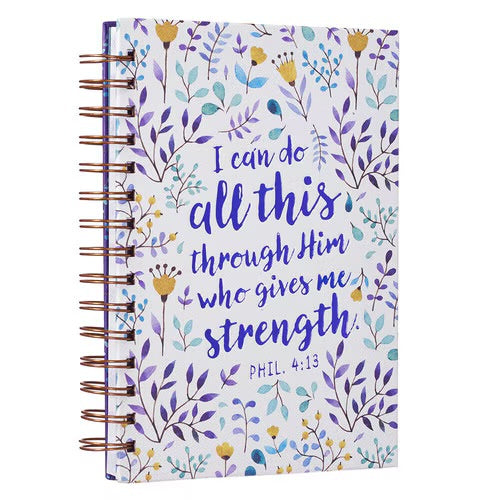 I Can Do All This Large Spiral Hardcover Journal - Philippians 4:13