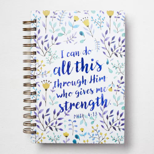 I Can Do All This Large Spiral Hardcover Journal - Philippians 4:13