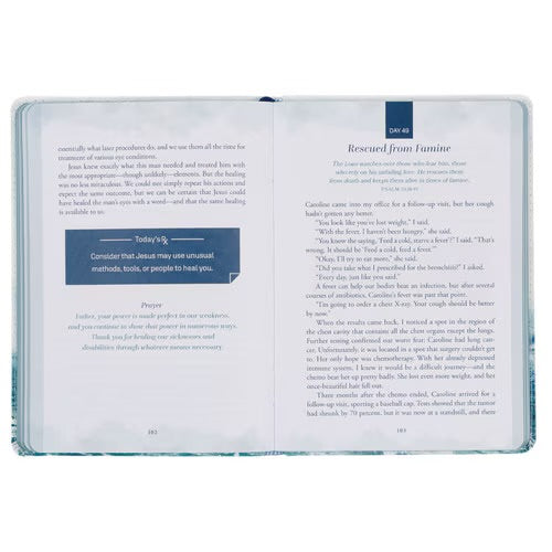 Pocket Size Christian Devotional Journal - Hope that Restores White Faux Leather Devotional
