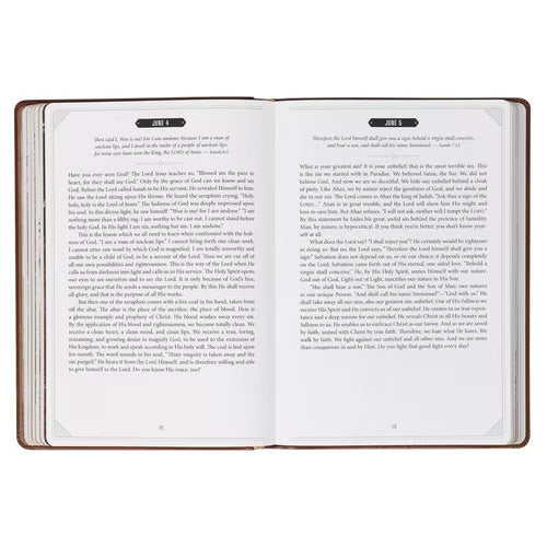 Christian Devotional Journal - Bread for the Soul Brown Faux Leather Devotional