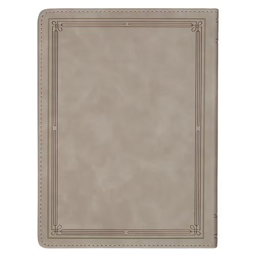 Christian Devotional Journal for Women - Ten Minutes with God for Women Taupe Faux Leather Daily Devotional