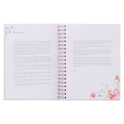 Christian Prayer Journal For Women - Moments in Prayer Wirebound Prompted Prayer Journal