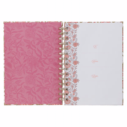 Be Still and Know Pink Spring Spiral Journal