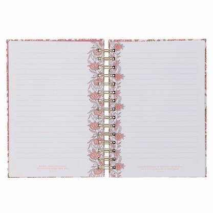 Be Still and Know Pink Spring Spiral Journal