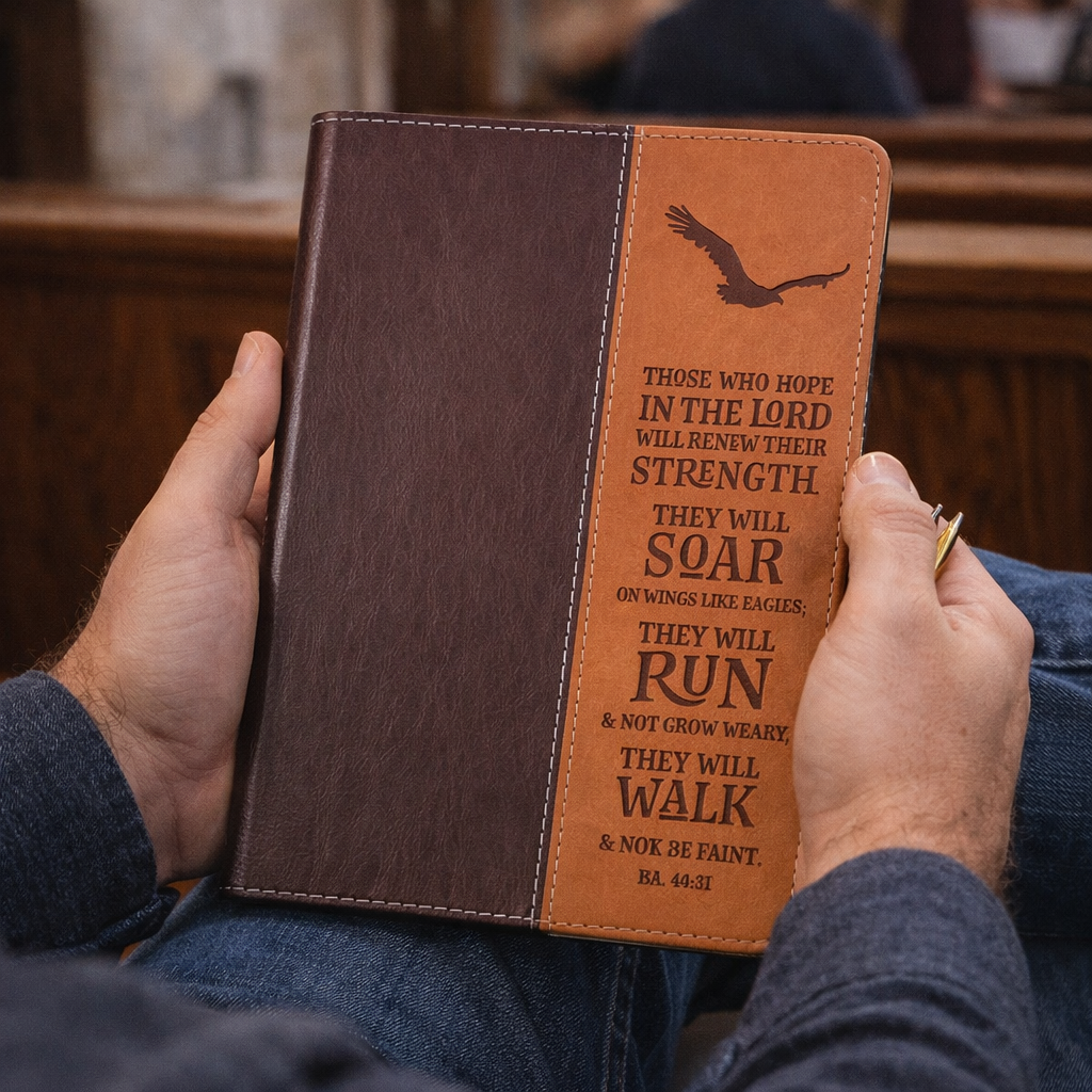 Wings Like Eagles Classic Faux Leather Journal