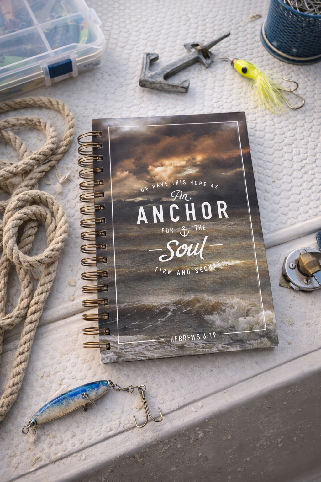 Anchor For The Soul Large Spiral Journal - Hebrews 6:19