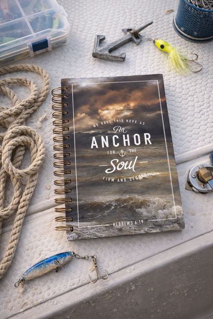 Anchor For The Soul Large Spiral Journal - Hebrews 6:19