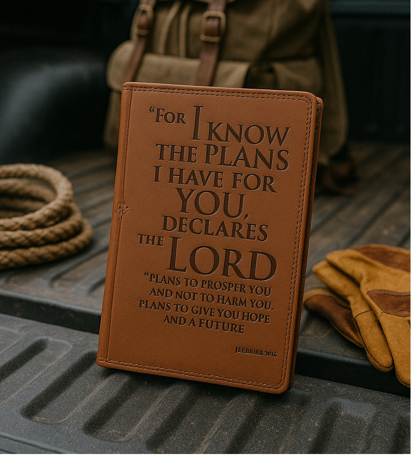 I Know the Plans Tawny-brown Faux Leather Classic Journal - Jeremiah 29:11