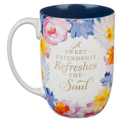 Sweet Friendship Watercolor Garden Ceramic Mug