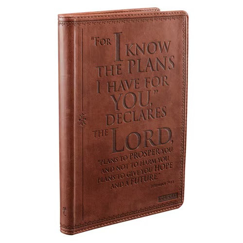 I Know the Plans Tawny-brown Faux Leather Classic Journal - Jeremiah 29:11