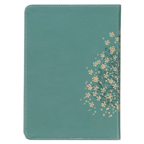 Be Still &amp; Know Teal Faux Leather Classic Journal - Psalm 46:10