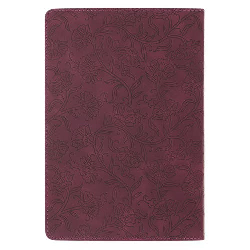 Things Are Possible Burgundy Faux Leather Classic Journal - Matthew 19:26