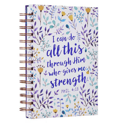 I Can Do All This Large Spiral Hardcover Journal - Philippians 4:13