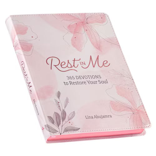 Rest in Me Pink Faux Leather 365-Day Devotional Journal