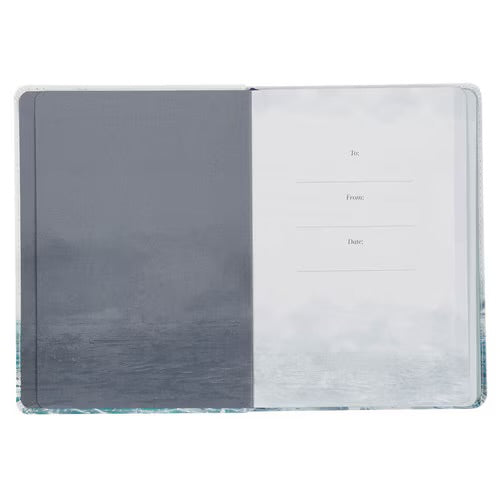 Pocket Size Christian Devotional Journal - Hope that Restores White Faux Leather Devotional