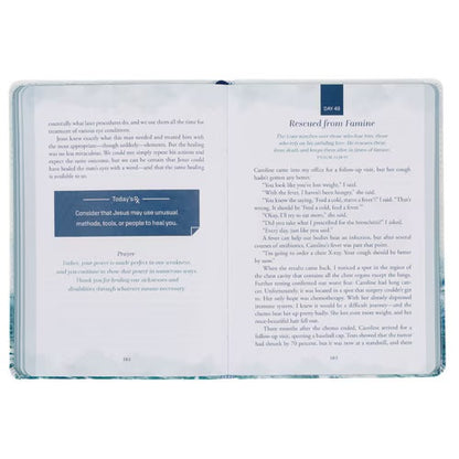 Pocket Size Christian Devotional Journal - Hope that Restores White Faux Leather Devotional