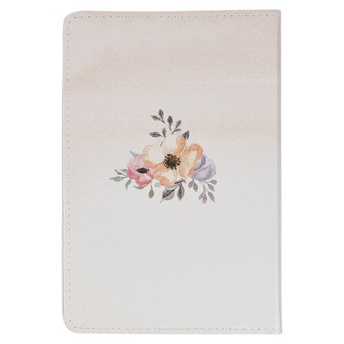 Pocket Size Christian Devotional Journal for Women - Godly Wisdom for Women White Faux Leather Devotional