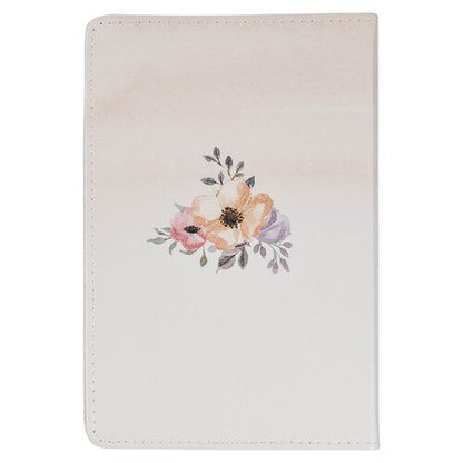 Pocket Size Christian Devotional Journal for Women - Godly Wisdom for Women White Faux Leather Devotional