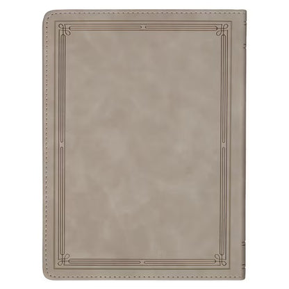 Christian Devotional Journal for Women - Ten Minutes with God for Women Taupe Faux Leather Daily Devotional