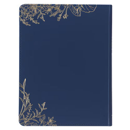 Christian Devotional Journal For Women - Find Hope Blue Faux Leather Devotional