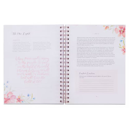 Christian Prayer Journal For Women - Moments in Prayer Wirebound Prompted Prayer Journal