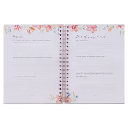Christian Prayer Journal For Women - Moments in Prayer Wirebound Prompted Prayer Journal