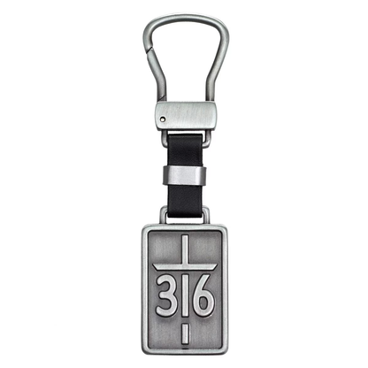 John 3:16 Silver Metal Cross Key Ring in Gift Tin