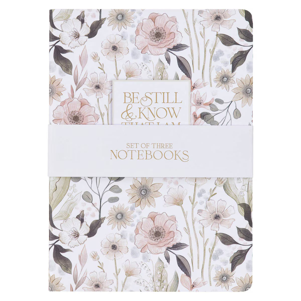 Be Still Teal Meadow Small Notebook Set - Psalm 46:10