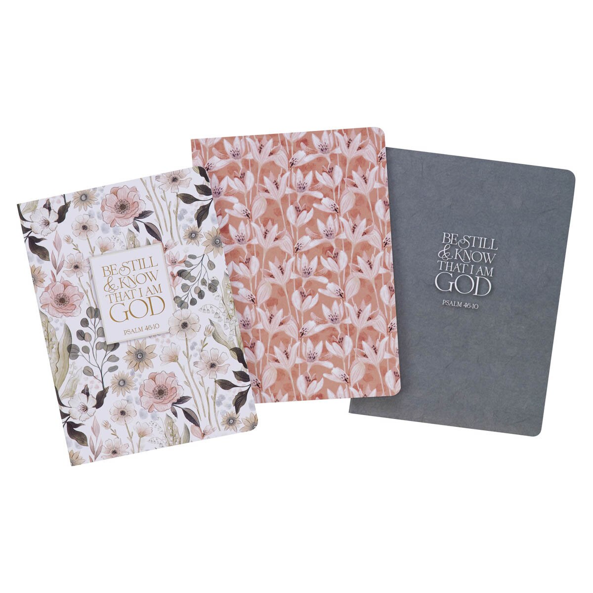 Be Still Teal Meadow Small Notebook Set - Psalm 46:10