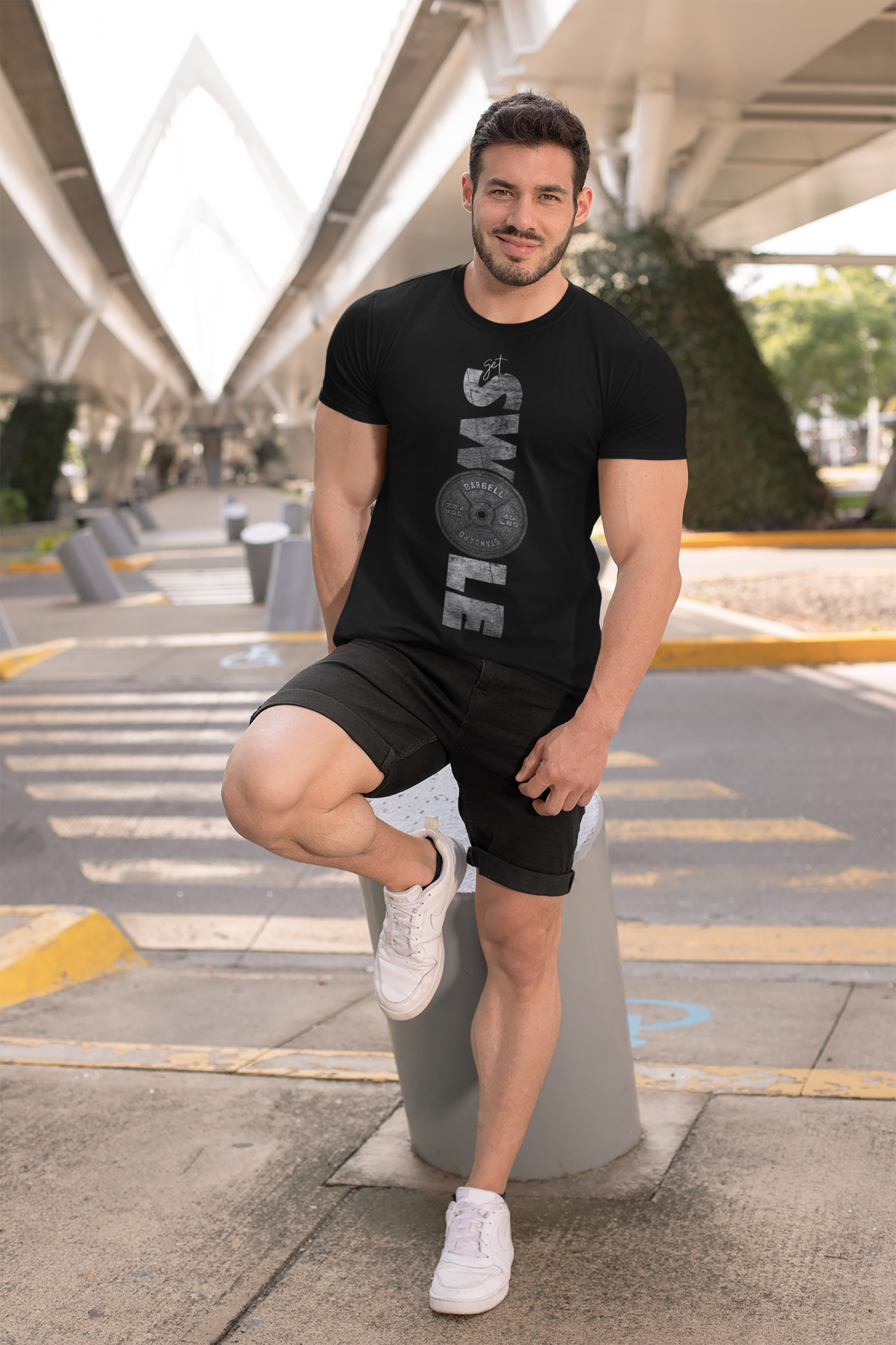 Swole Motivational Weight Lifting T-shirt